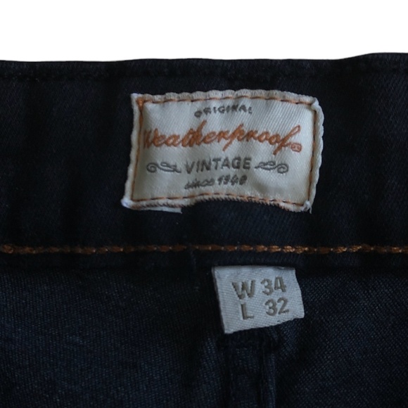 WEATHERPROOF VINTAGE Slim Fit Straight Leg Jeans Men's Size 30 Black  NWOT - Picture 6 of 12